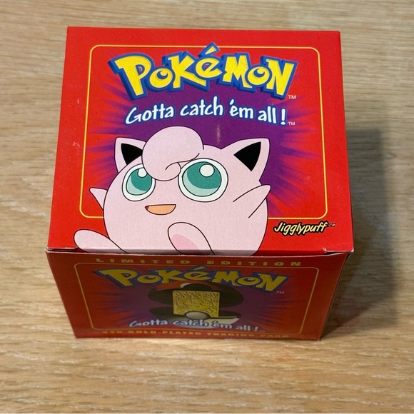 23k Gold plated Jiggly puff Rare Trading Card unopened mint condition - Picture 2 of 9